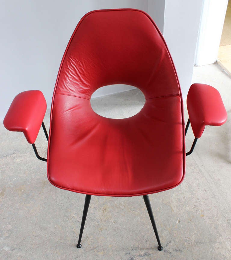 Leather Rima Armchair For Sale