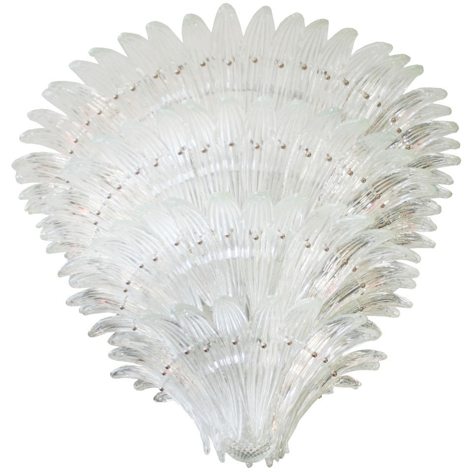 Murano Palm Leaf Chandelier