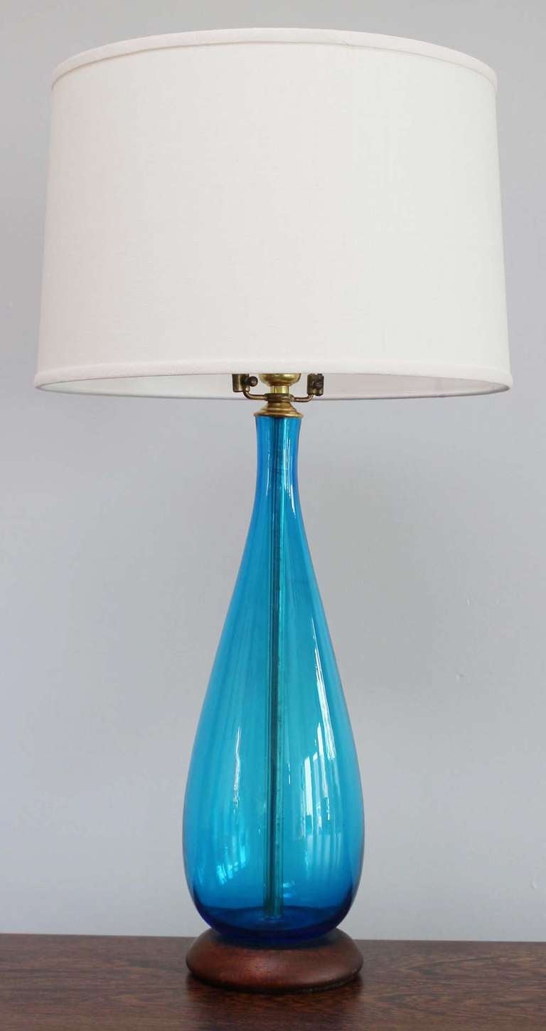 Pair Murano Glass Lamps