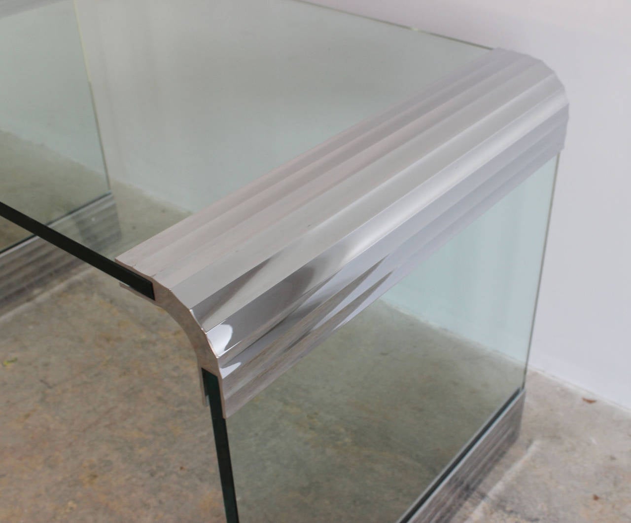 20th Century Pace Glass Desk For Sale