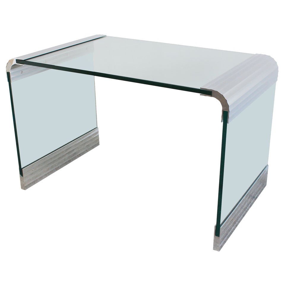 Pace Glass Desk For Sale