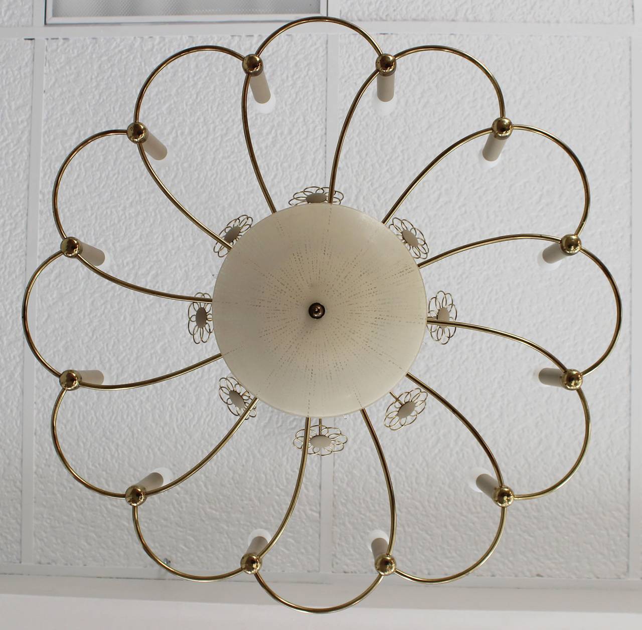 Paavo Tynell Style Chandelier In Excellent Condition In Southampton, NY