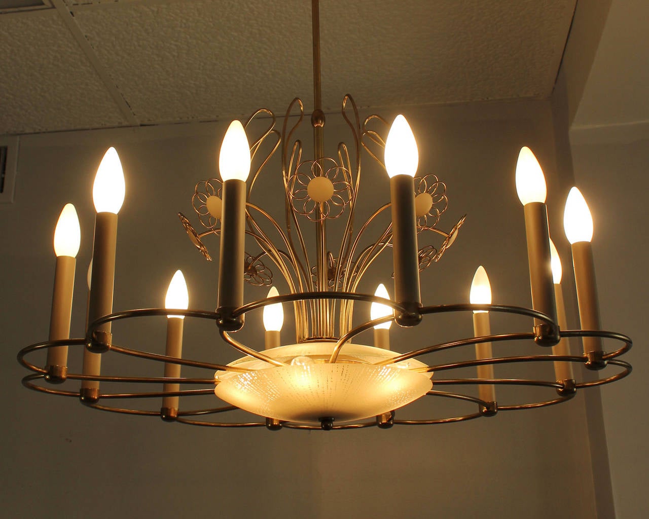 Mid-20th Century Paavo Tynell Style Chandelier