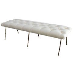 Regency Tufted Bench