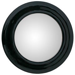 Gloss Black 45" Round Mirror