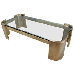 Ron Seff Solid Brass Coffee Table