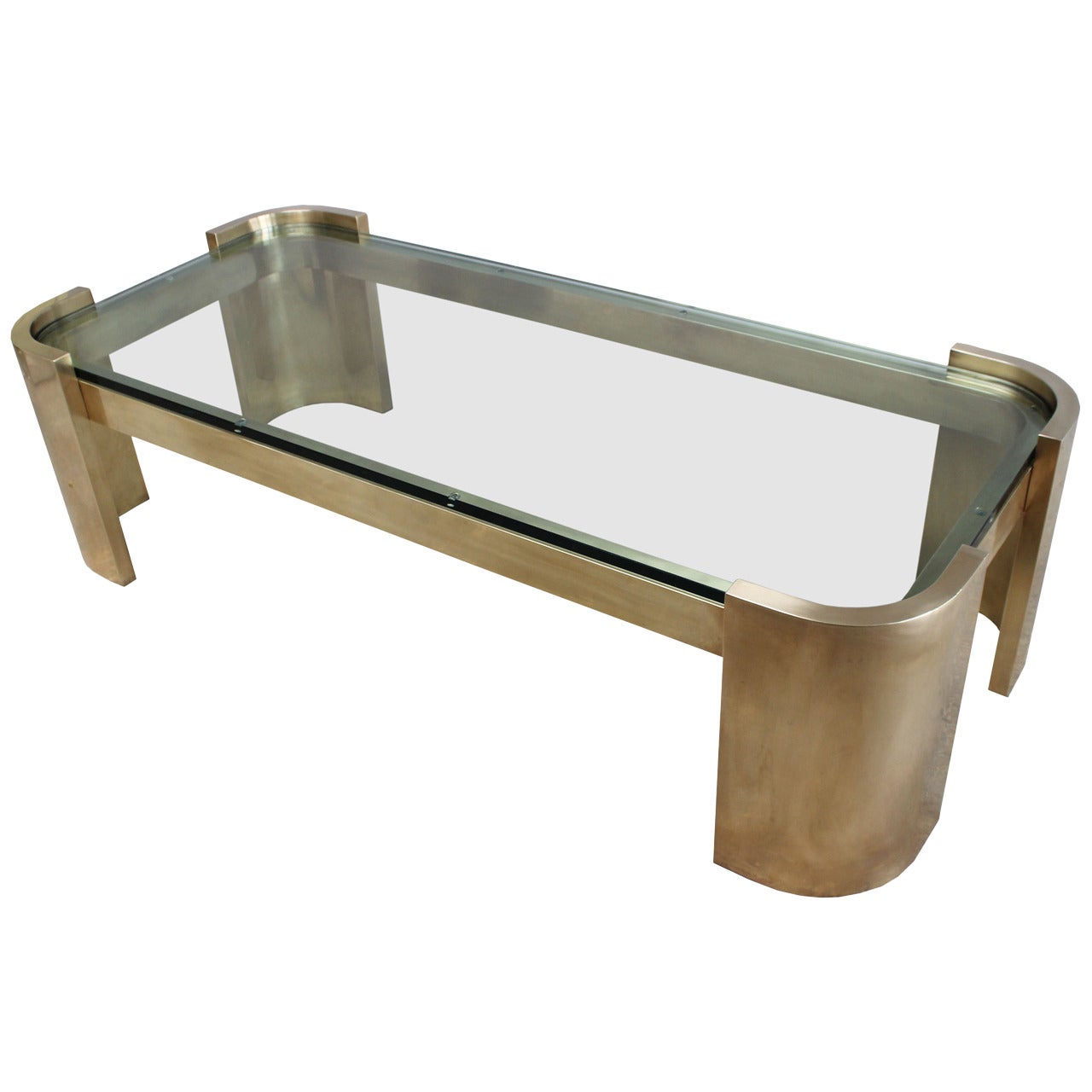 Ron Seff Solid Brass Coffee Table