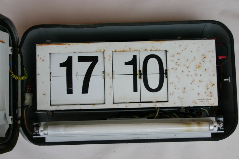 Mid-Century Modern Solari di Udine Flip Clock For Sale