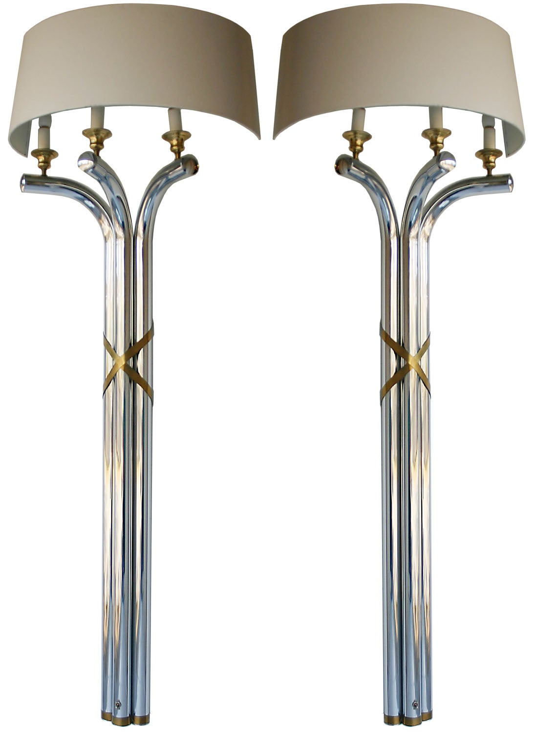 Pair Regency Style Wall Lamps For Sale