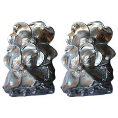 Pair Magnolia Bookends