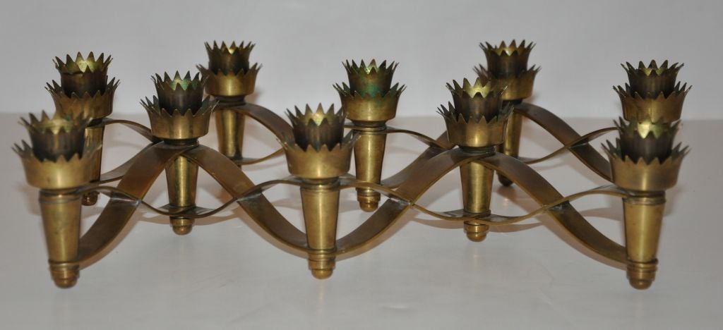 Pair of candle holders - Pietro Chiesa for Fontana Arte