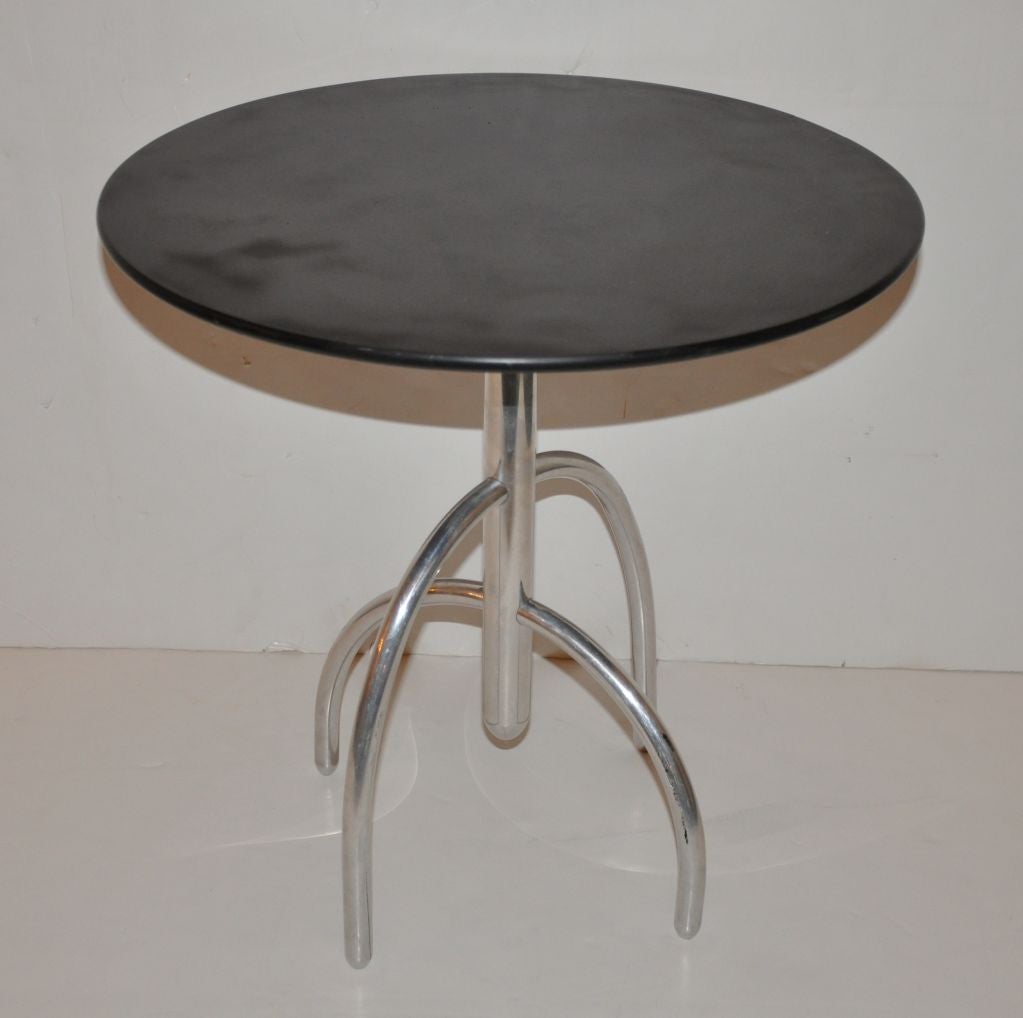 Saguaro Cactus side table in black slate and cast aluminum, Knoll. Two available.