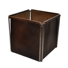 Leather waste Basket
