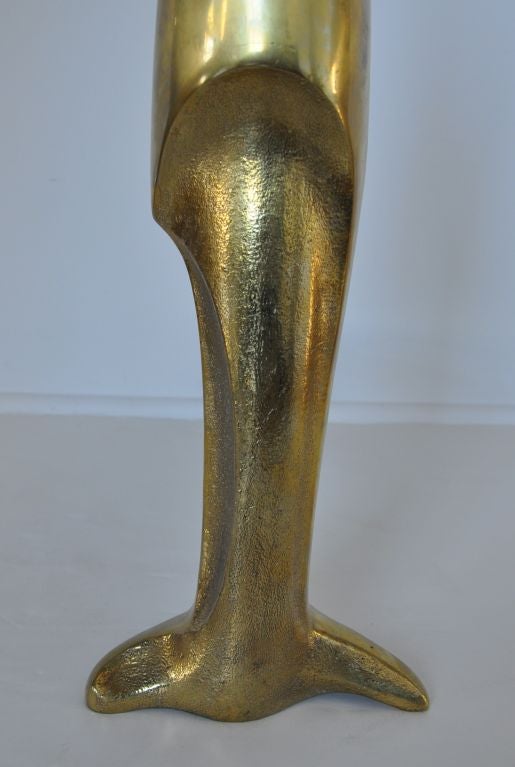 Mid-20th Century Bronze Andirons - Pierre Legrain Attrib.