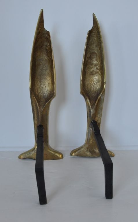 Bronze Andirons - Pierre Legrain Attrib. 1
