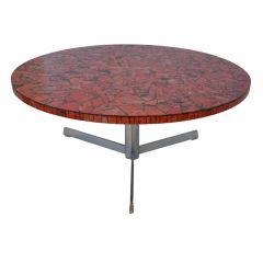 Red Glass Mosaic Coffee Table