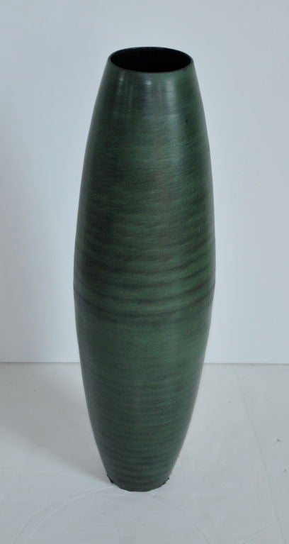 Tall Metal Vase