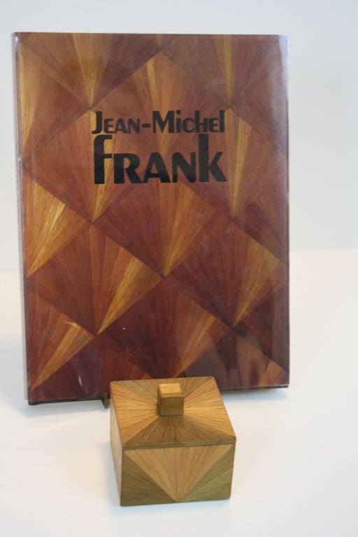 Straw Marquetry Box - Attributed to  Jean-Michel Frank For Sale 2
