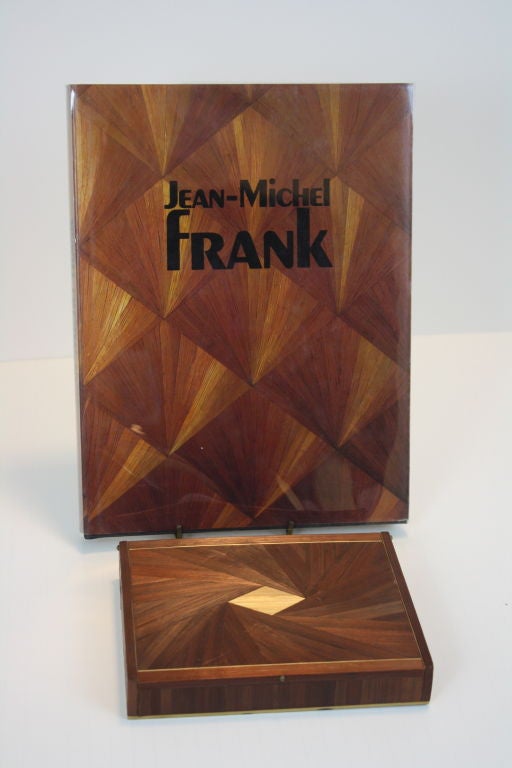 Straw Marquetry Box - Attributed to Jean-Michel Frank For Sale 1