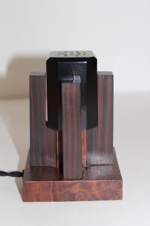 Makassar Ebony Lamp - French