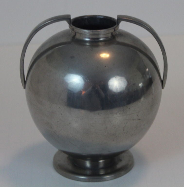 Swedish Pewter Vase - Gab, Tenn Svensk Vara