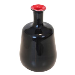 Italian Cased Murano glass vase