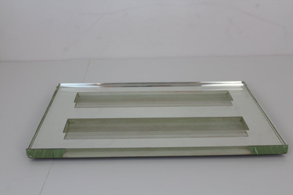 Acid-Etched Mirror Tray - Jean Luce 1