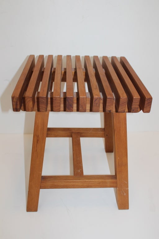 Slat Bench - Walnut