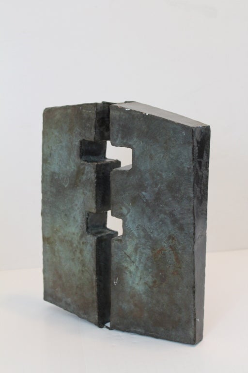 Mid-20th Century Abstract Bronze Sculpture - Harvey Weiss