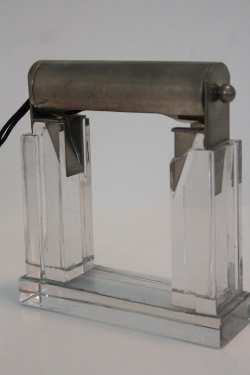 French Crystal Desk Lamp