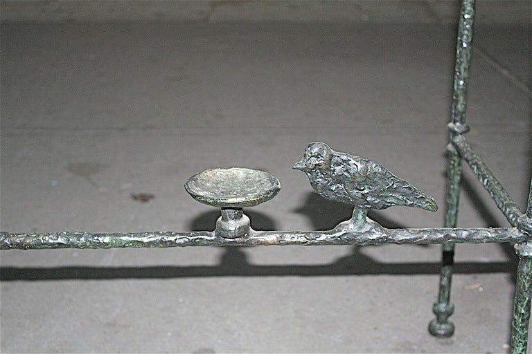 Bronze Etruscan Style Chodoff Console with Birds, New York, c. 1984 1