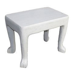 Square Plaster End-Table by John Dickinson, USA, c. 1970s.