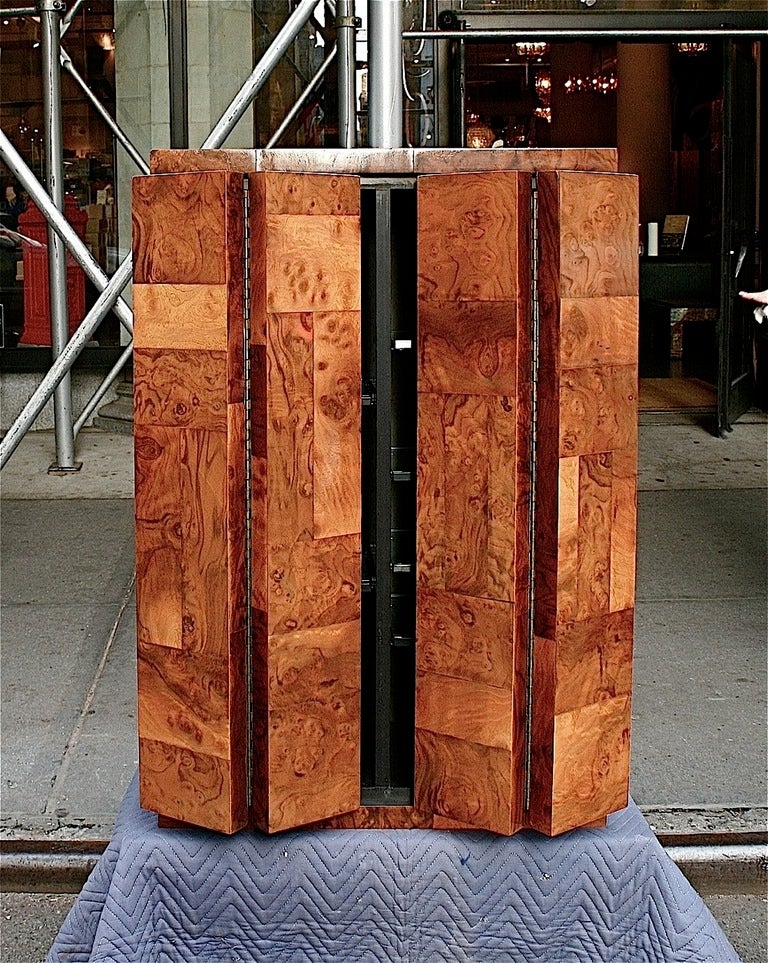 American Burl Olive wood Cabinet by Paul Evans, USA, c. 1970s
