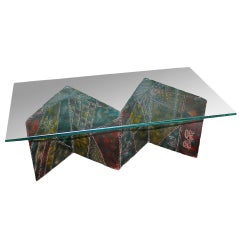 A Rare Welded Steel Coffee Table by Paul Evans, USA, 1970s