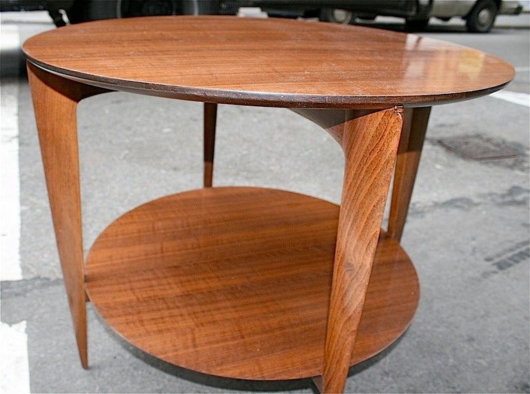 Italian A Round Low Table by Gio Ponti for M. Singer & Sons, IT/USA, c. 1950s