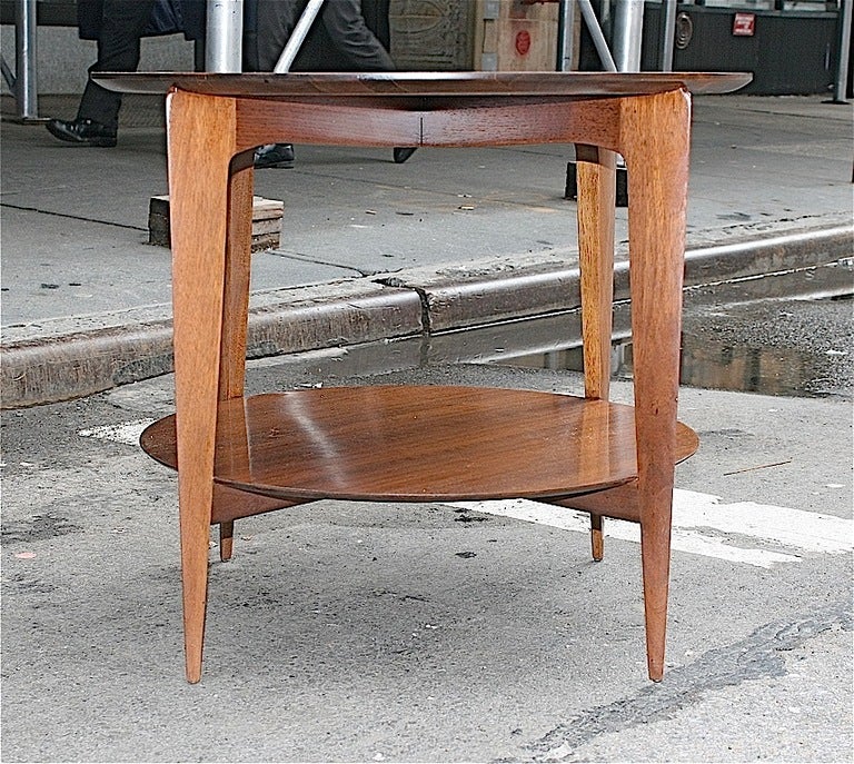 A Round Low Table by Gio Ponti for M. Singer & Sons, IT/USA, c. 1950s In Excellent Condition In New York, NY