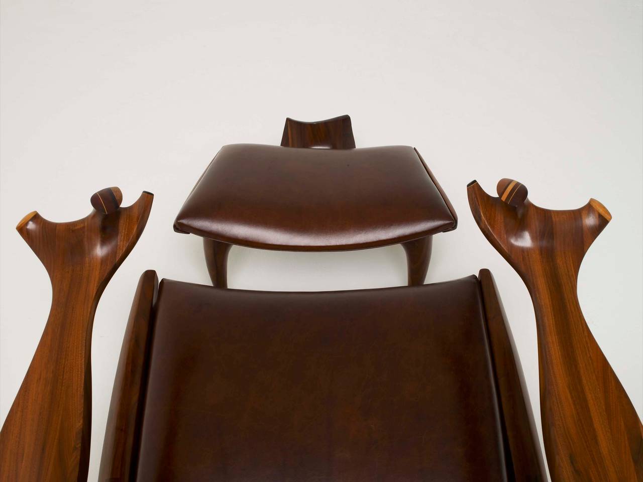 Jack Rogers Hopkins, Custom Lounge Chair and Ottoman, USA, 1972 For Sale 2