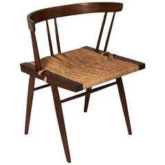 George Nakashima, Black Walnut and Woven Chair, USA, 1957
