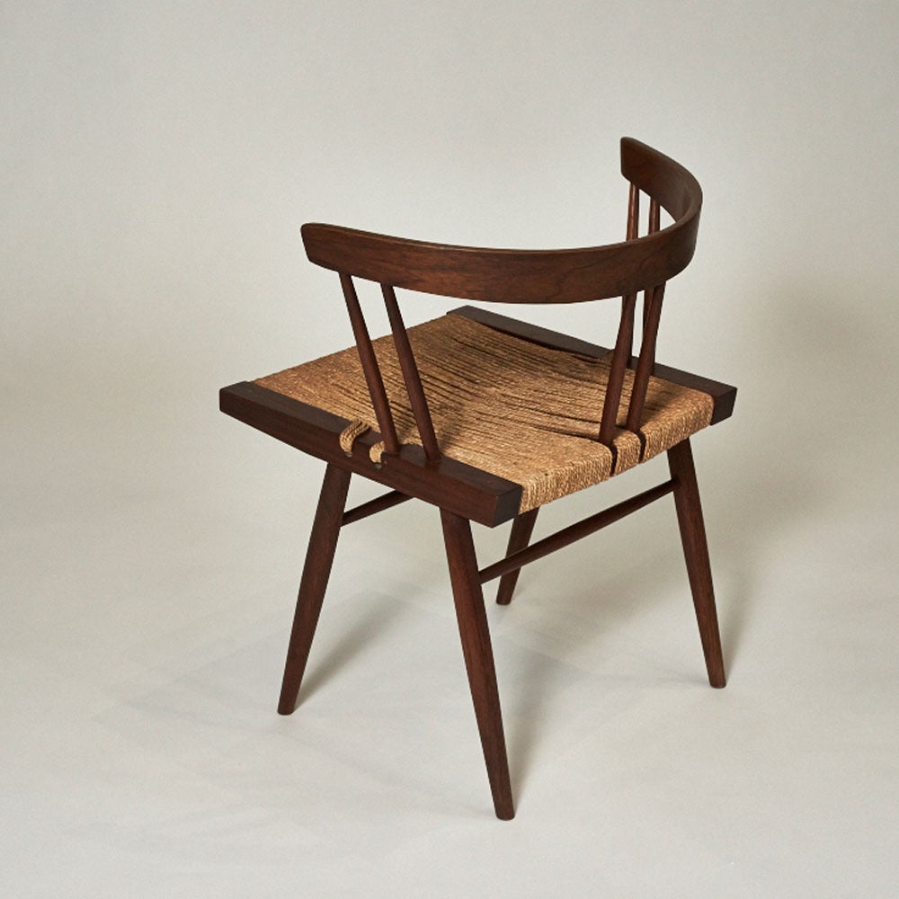 George Nakashima, Black Walnut and Woven Chair, USA, 1957 1