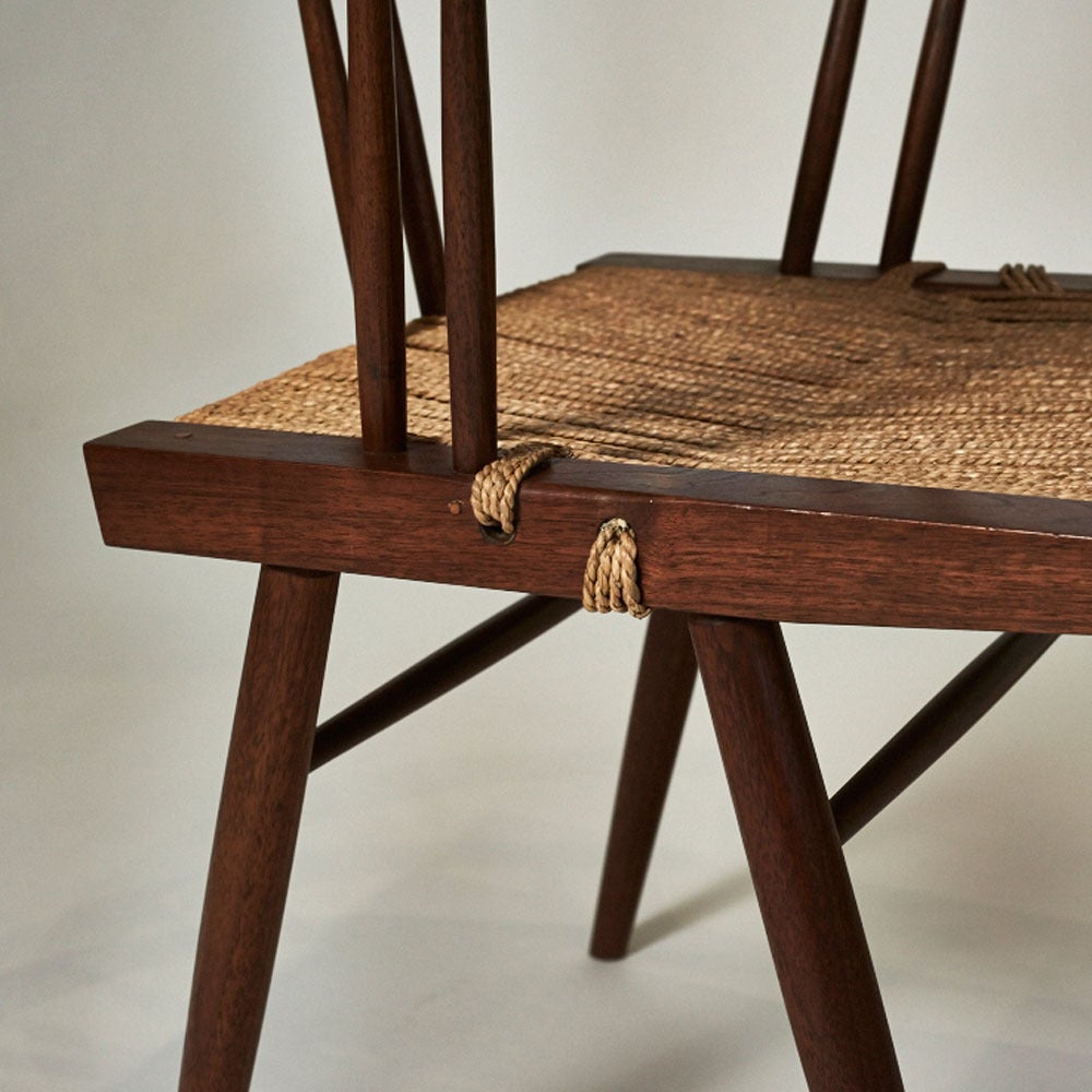 George Nakashima, Black Walnut and Woven Chair, USA, 1957 2