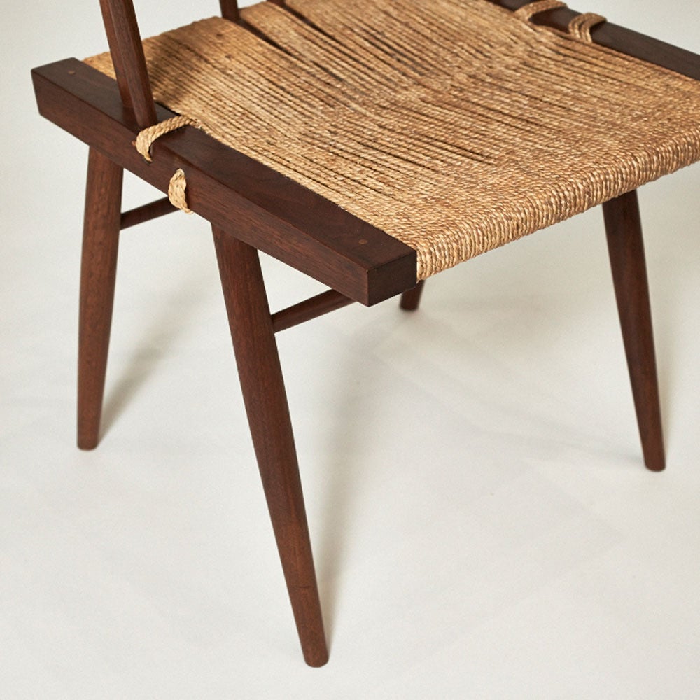George Nakashima, Black Walnut and Woven Chair, USA, 1957 3
