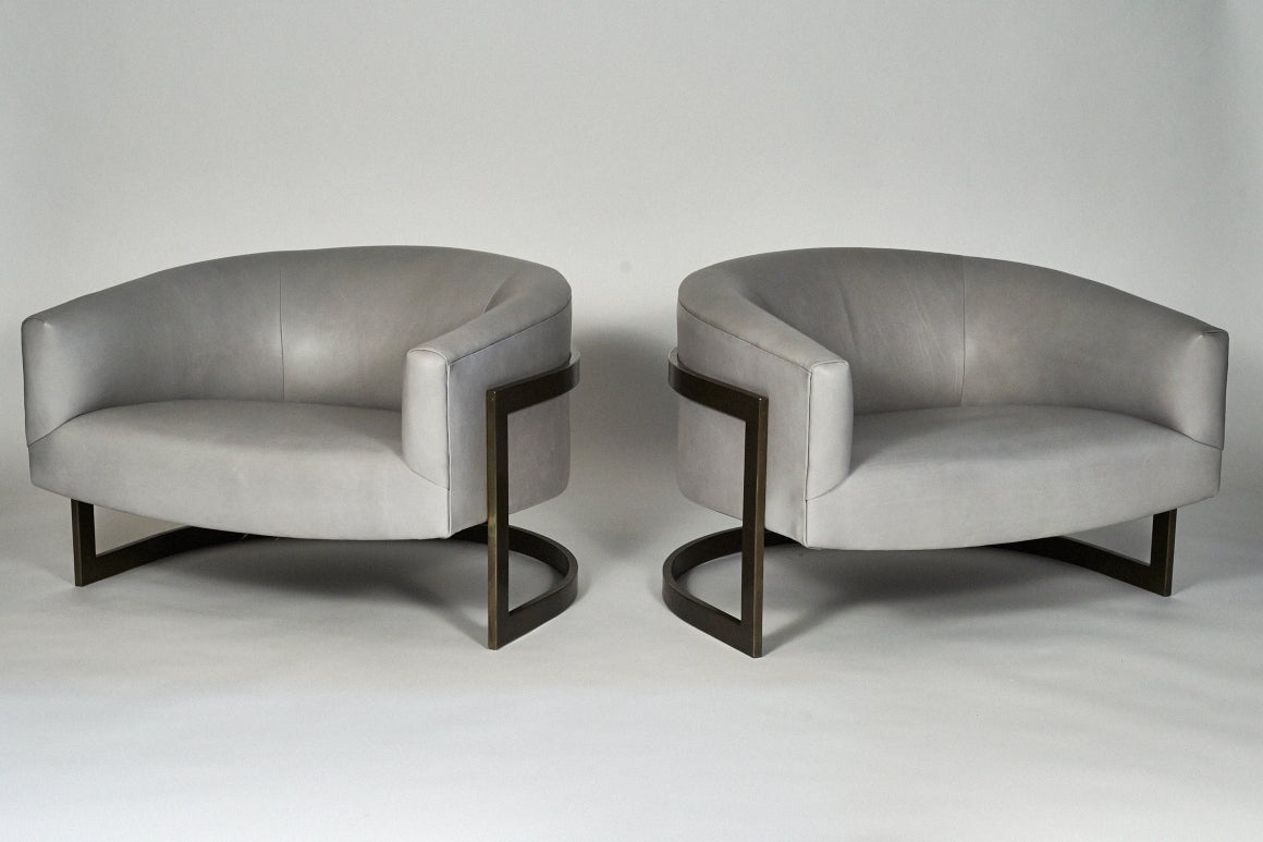 Milo Baughman Pair of Lounge Chairs, USA, circa 1970s In Excellent Condition In New York, NY