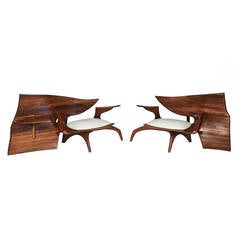 Jack Rogers Hopkins, Pair of Custom Chairs, USA, circa 1970s