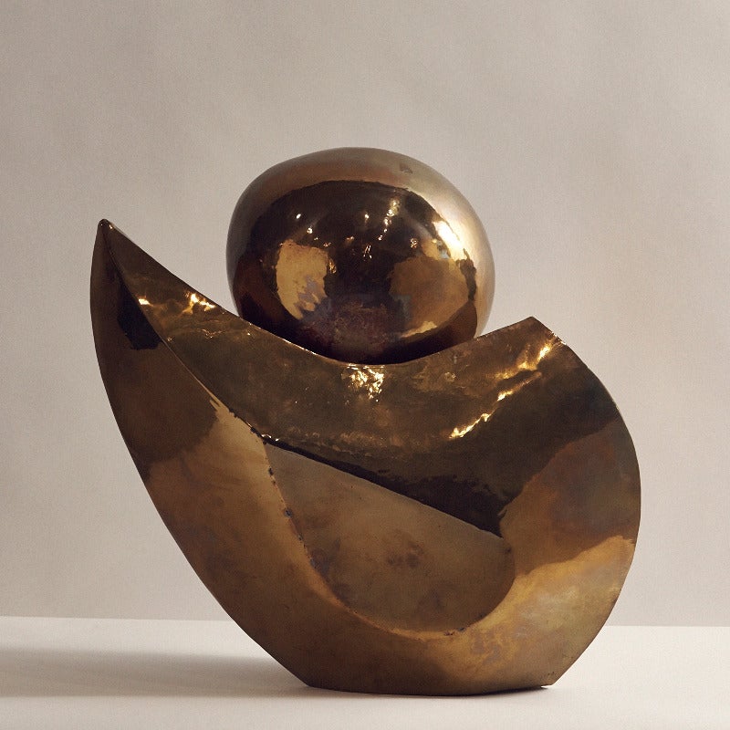 Late 20th Century Maté Lapierre, Unique Bronze Sculpture, France, circa 1970s For Sale