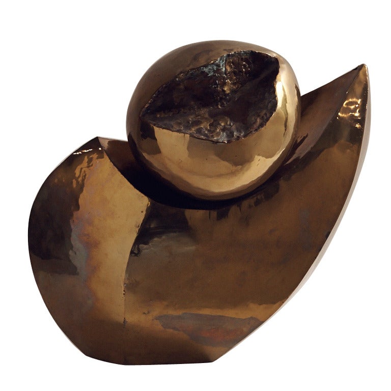 Maté Lapierre, Sculpture unique en bronze, France, vers 1970