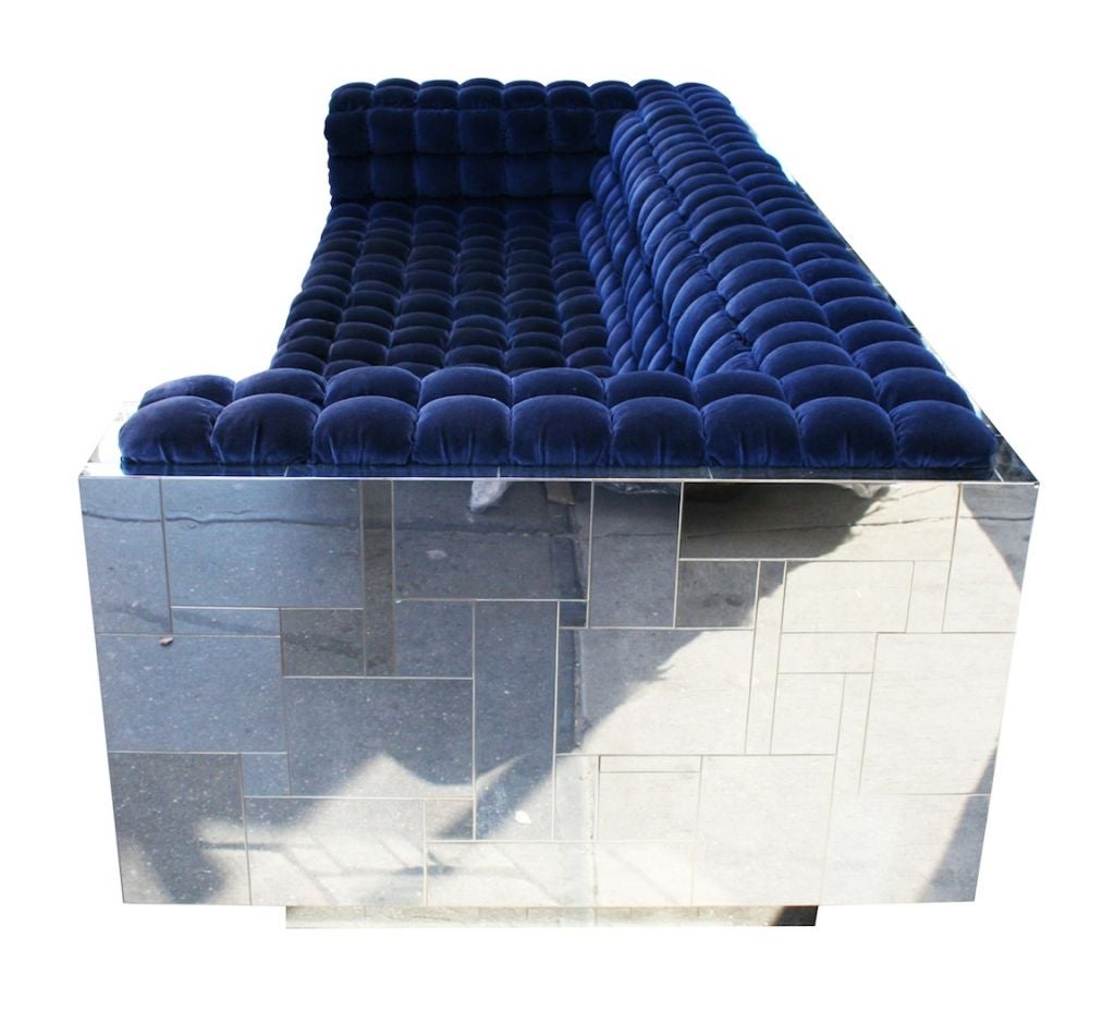 Late 20th Century Cityscape Sofa and Club Chair by Paul Evans