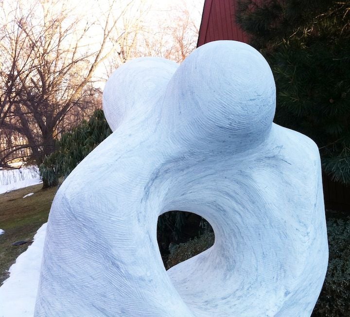20th Century Monumental Marble Garden Sculpture by Arturo DiModica