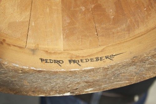 Mid-20th Century Pedro Friedeberg Silver-Gilt Hand Chair
