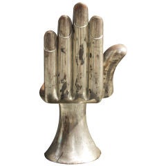 Pedro Friedeberg Silver-Gilt Hand Chair