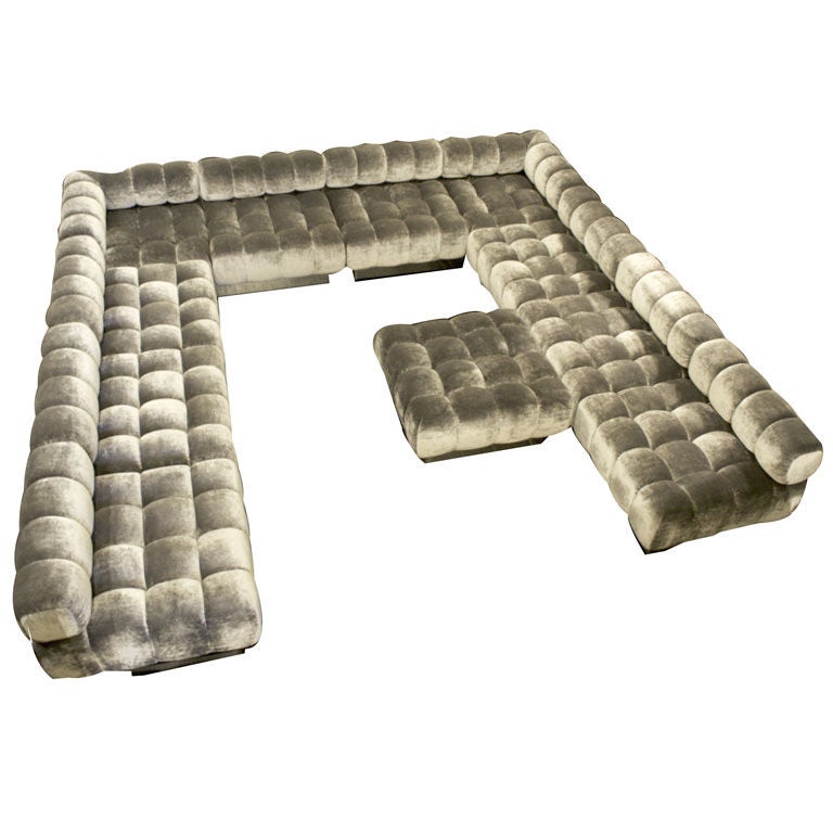 Deep Tuft Sectional by Harvey Probber